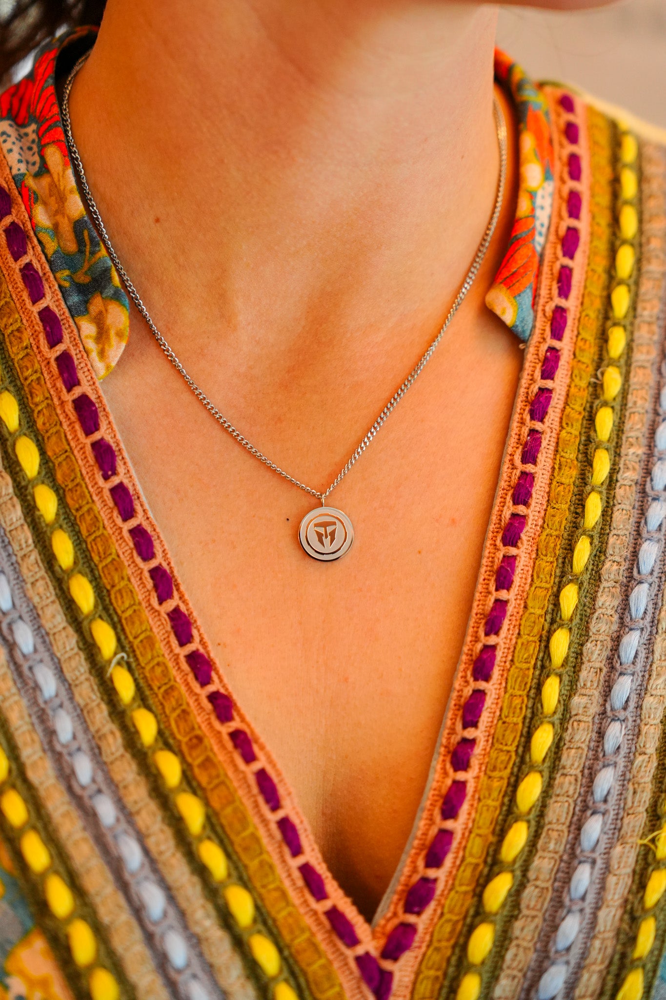 Raising Surfers Platinum TMF Necklace