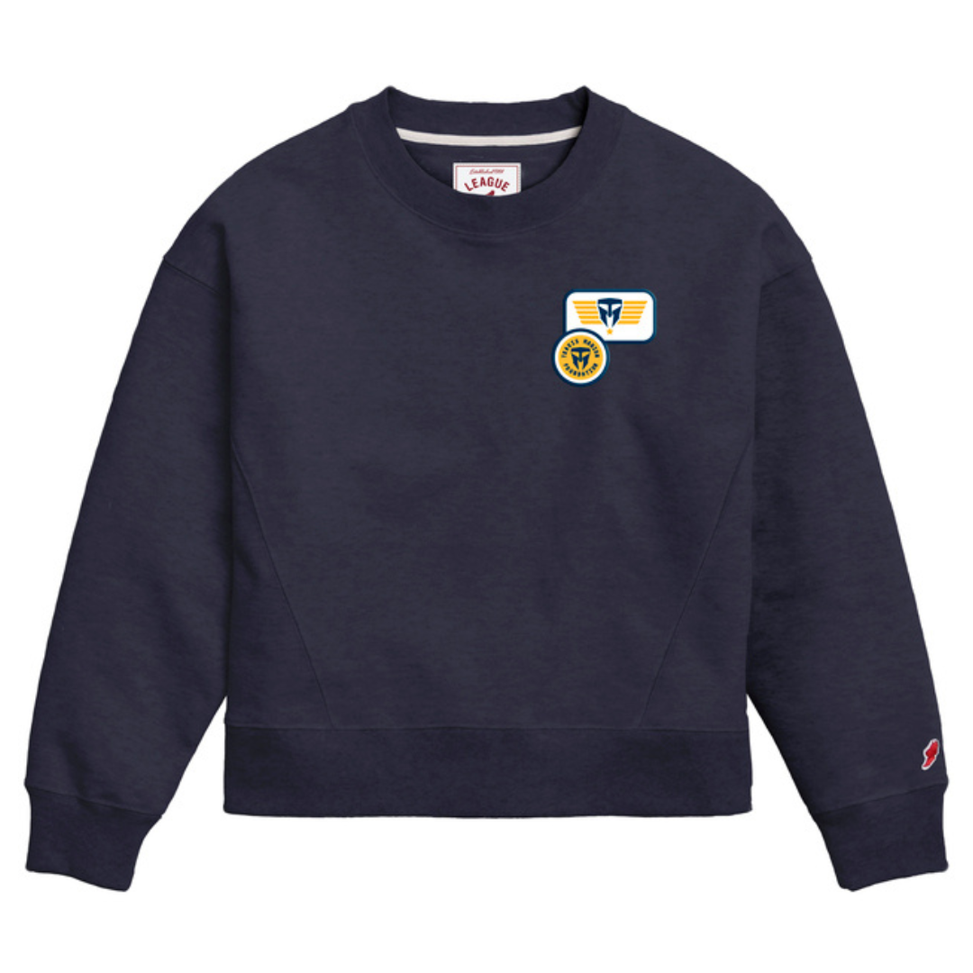 Boxy crew neck discount sweatshirt