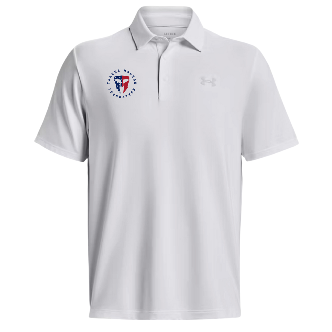 Men's UA Playoff 3.0 Stripe Polo - White