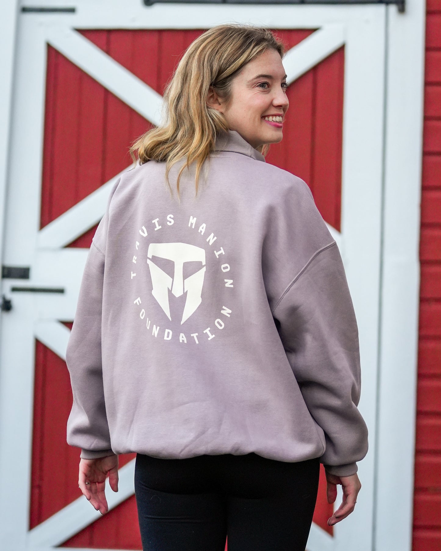 Women's UA Icon Fleece Oversized Mock Crew- Size Large