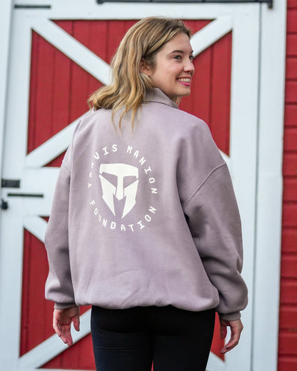 Women's UA Icon Fleece Oversized Mock Crew- Size Large