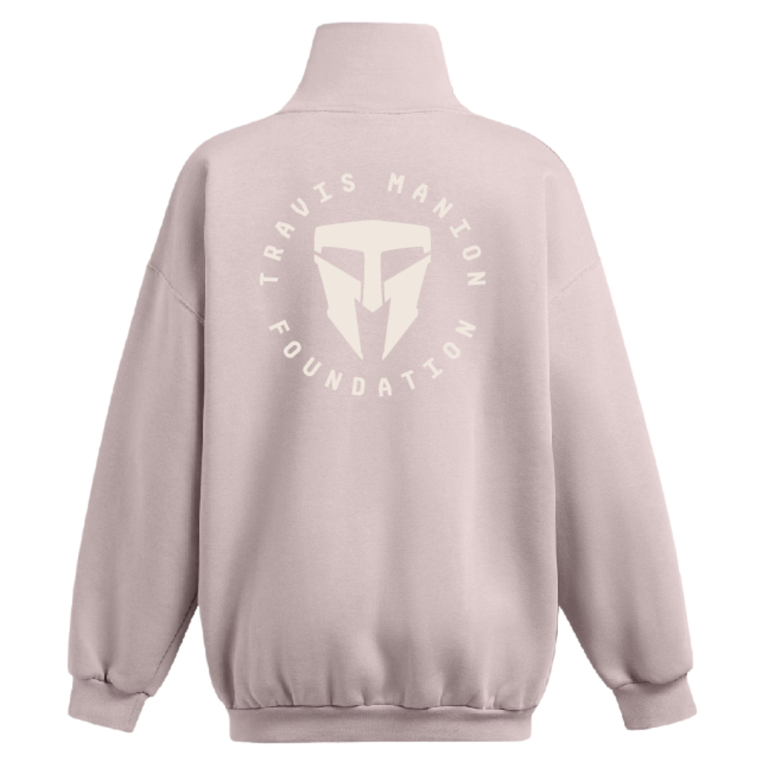 Women's UA Icon Fleece Oversized Mock Crew- Size Large