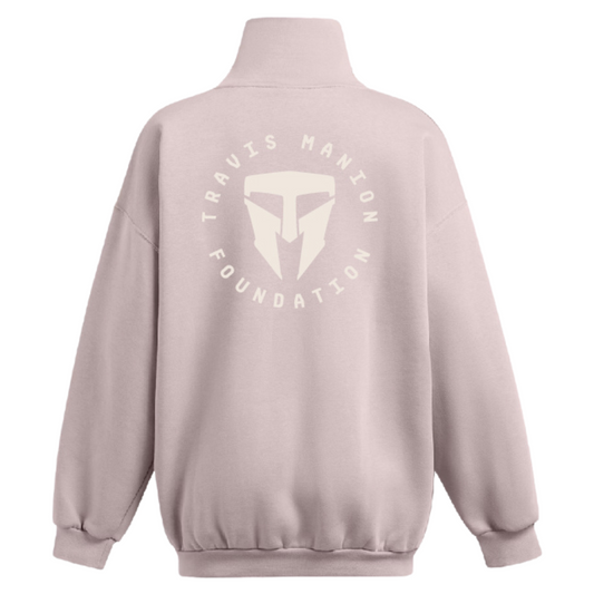 Women's UA Icon Fleece Oversized Mock Crew- Size Large
