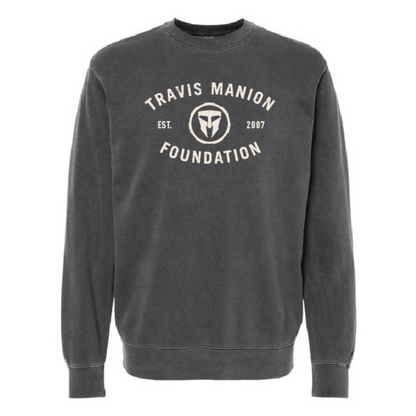 Pigment Dyed Crew- Gray