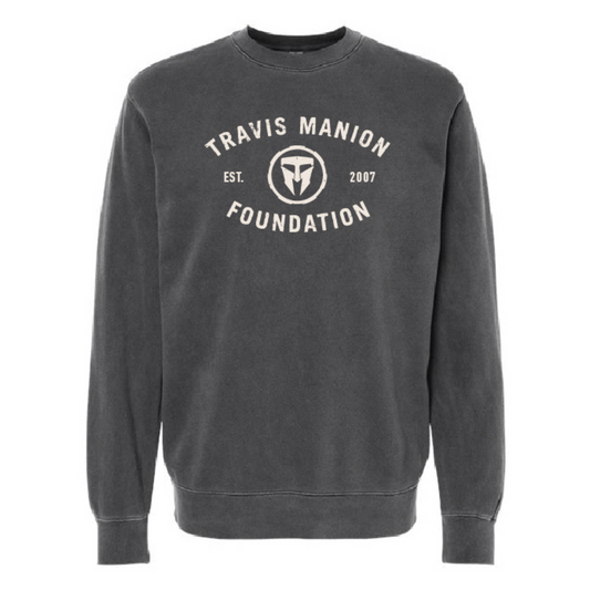 Pigment Dyed Crew- Gray