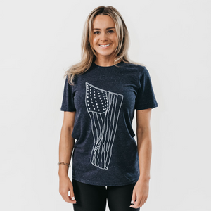 Unisex Navy Flag Tee