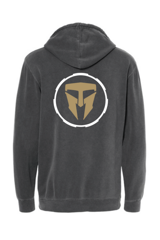 Pigment Dyed Hoodie- Gray