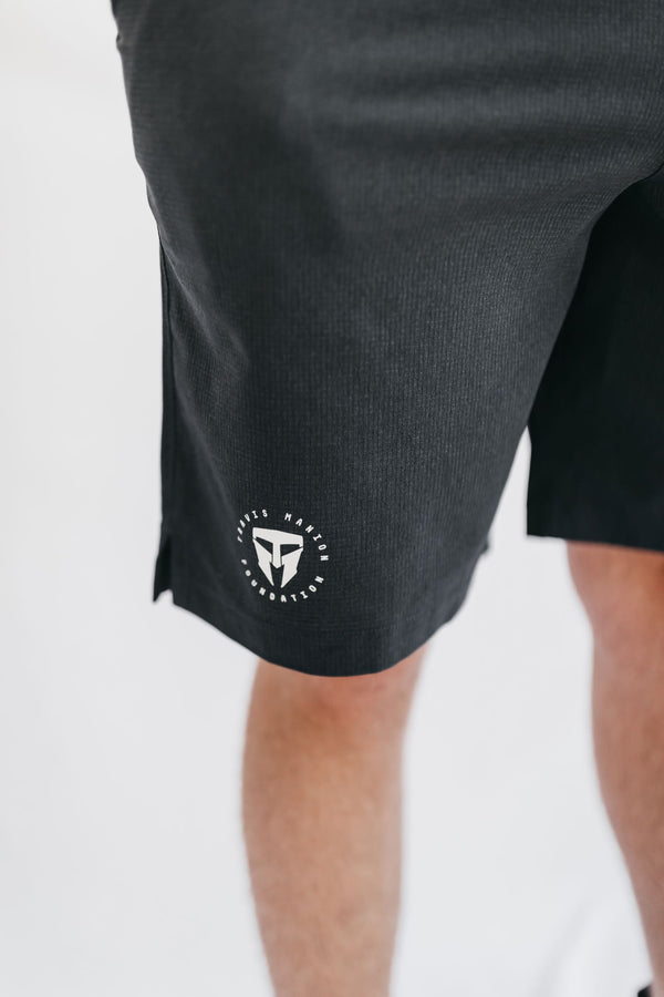 Men's UA Motivator Vented Coach's Shorts Grey Travis Manion Foundation